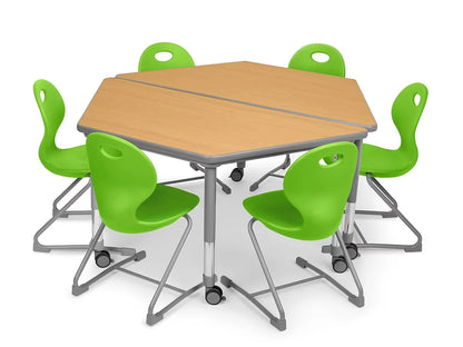 Flex-Space Ergo Chair & Trapezoid Table Zone - US 2738