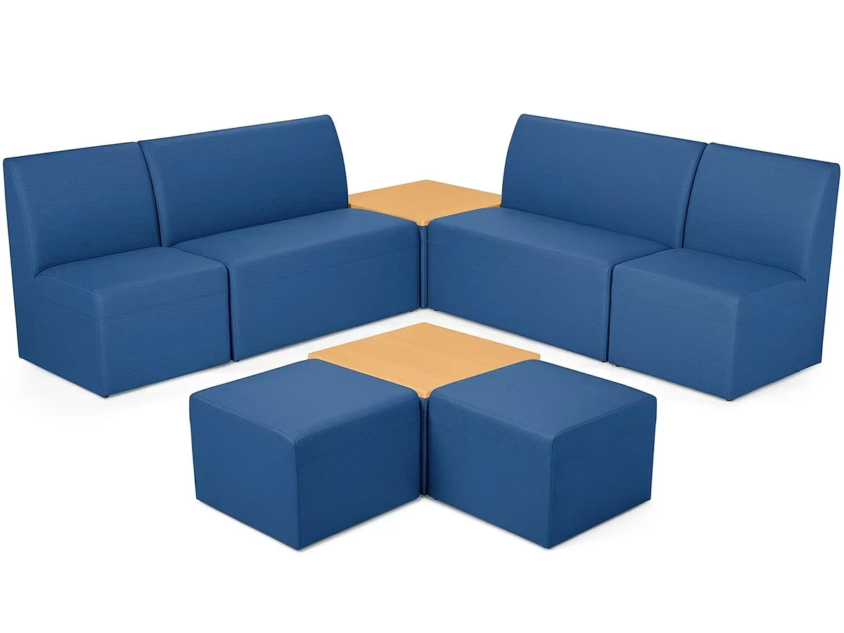 Modern Edge Couch & Powered Table Community Zone - US 5725