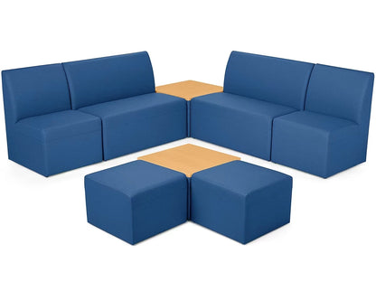 Modern Edge Couch & Powered Table Community Zone - US 5725