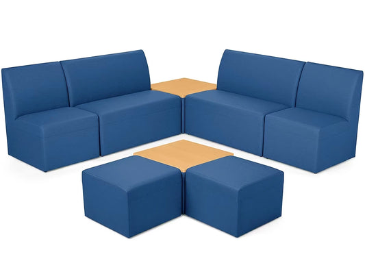 Modern Edge Couch & Powered Table Community Zone - US 5725