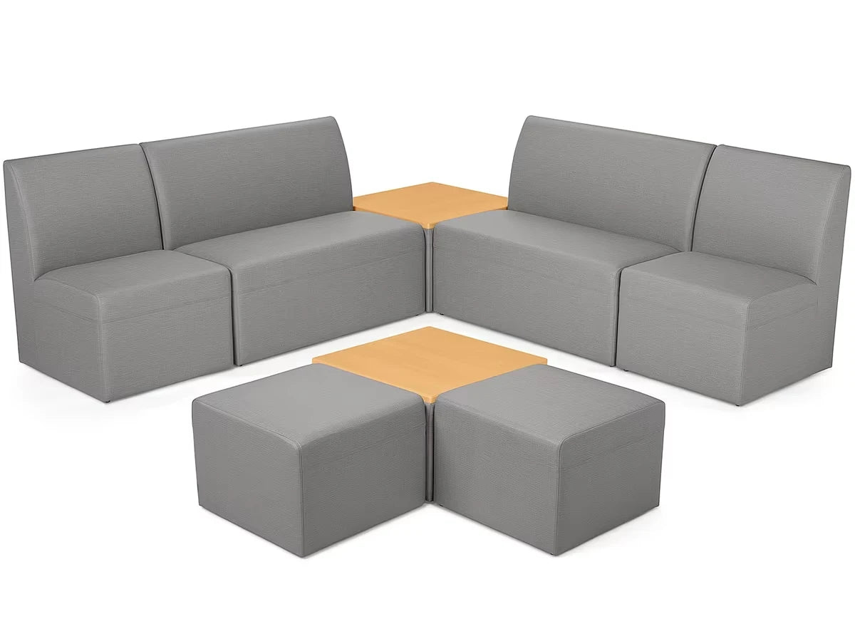 Modern Edge Couch & Powered Table Community Zone - US 5725