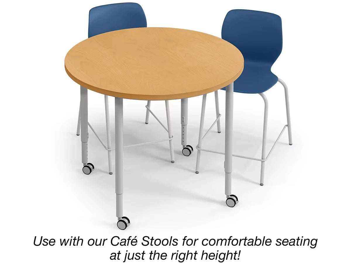 Modern Edge Mobile Standing-Height Round Tables - US 8637