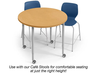 Modern Edge Mobile Standing-Height Round Tables - US 8637