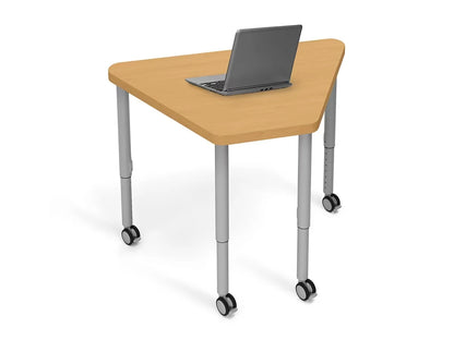Modern Edge Mobile Trapezoid Student Desk - US 2244