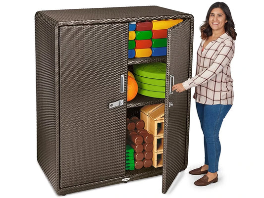 Outdoor Lockable Storage Cabinet - US 9189