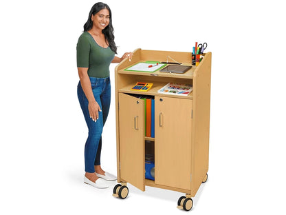 Flex-Space Jr.® Mobile Locking Teacher Station with Power - US 3397