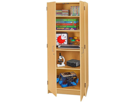 Flex-Space Locking Storage Cabinet - Maple - US 6435