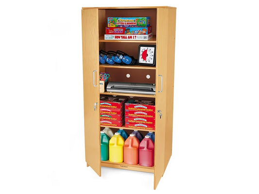 Classic Birch Locking Storage Cabinet - US 6527