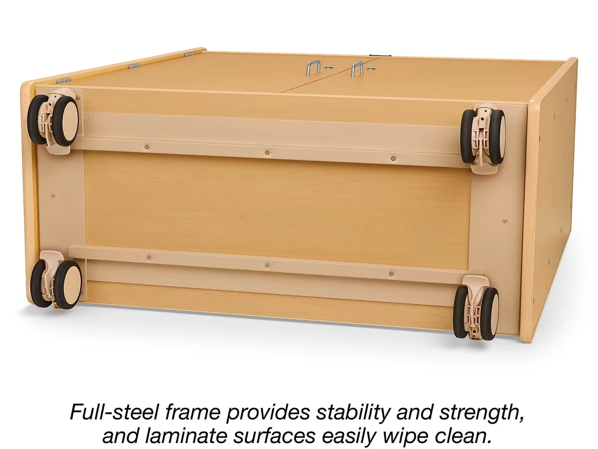 Flex-Space Jr.® Mobile 3-Shelf Locking Storage Cabinet - US 6838