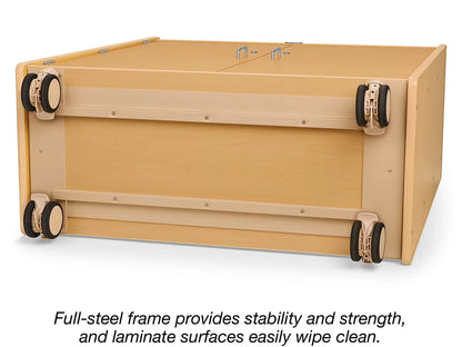 Flex-Space Jr.® Mobile 3-Shelf Locking Storage Cabinet - US 6838