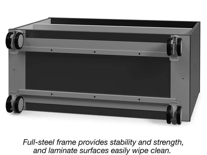 Modern Edge Mobile 2-Shelf All-Purpose Storage Unit - US 1075