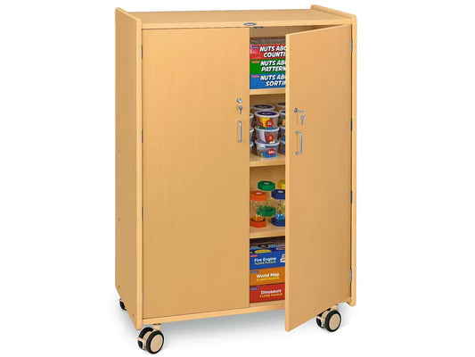 Flex-Space Jr.® Mobile 4-Shelf Locking Storage Cabinet - US 1215