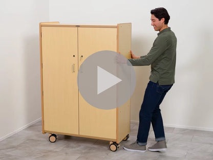 Flex-Space Jr.® Mobile 4-Shelf Locking Storage Cabinet - US 1215