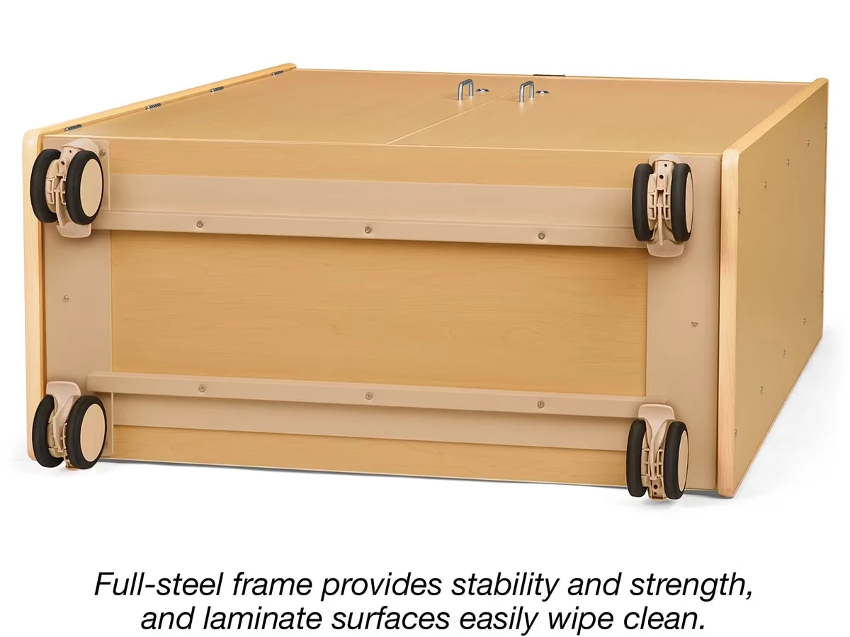 Flex-Space Jr.® Mobile 4-Shelf Locking Storage Cabinet - US 1215