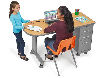 Flex-Space Mobile Teacher Desk - Maple - US 8263