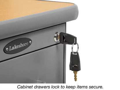 Flex-Space Mobile Teacher Desk - Maple - US 8263