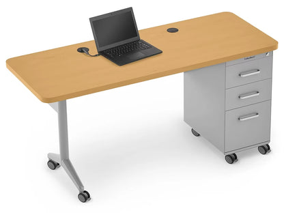 Modern Edge Mobile Teacher Desk - US 9713