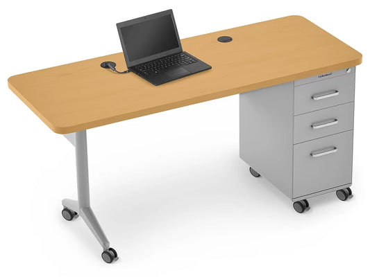 Modern Edge Mobile Teacher Desk - US 9713