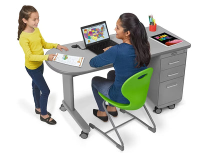 Flex-Space Mobile Teacher Desk - Gray - US 6794