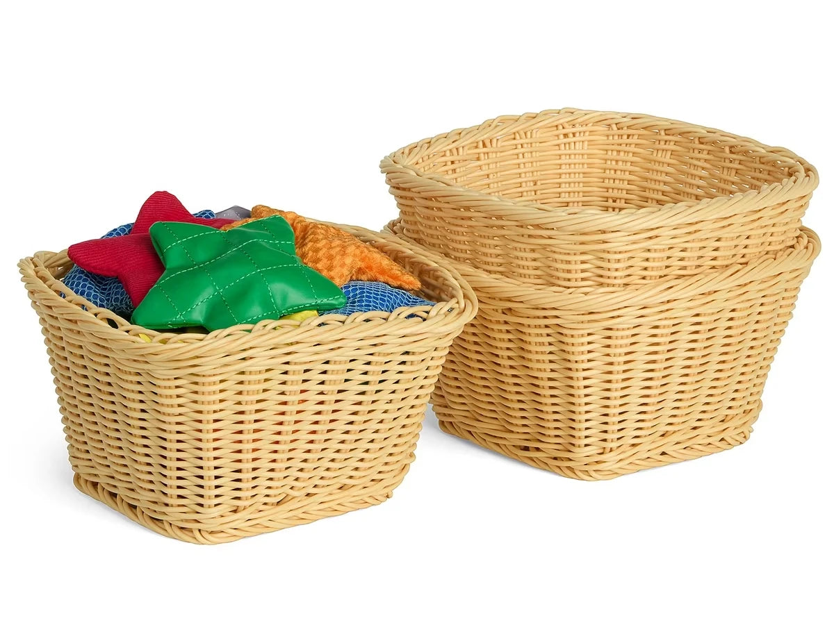 Dishwasher-Safe Plastic Baskets - Set of 3 - US 9335